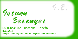 istvan besenyei business card